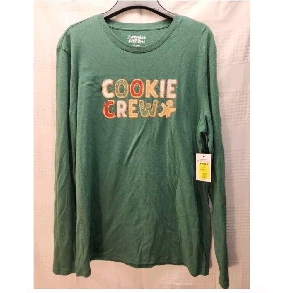 Cuddl Duds Pajama Set Mens Size Med Gingerbread Man Fleece White - Picture 6 of 11